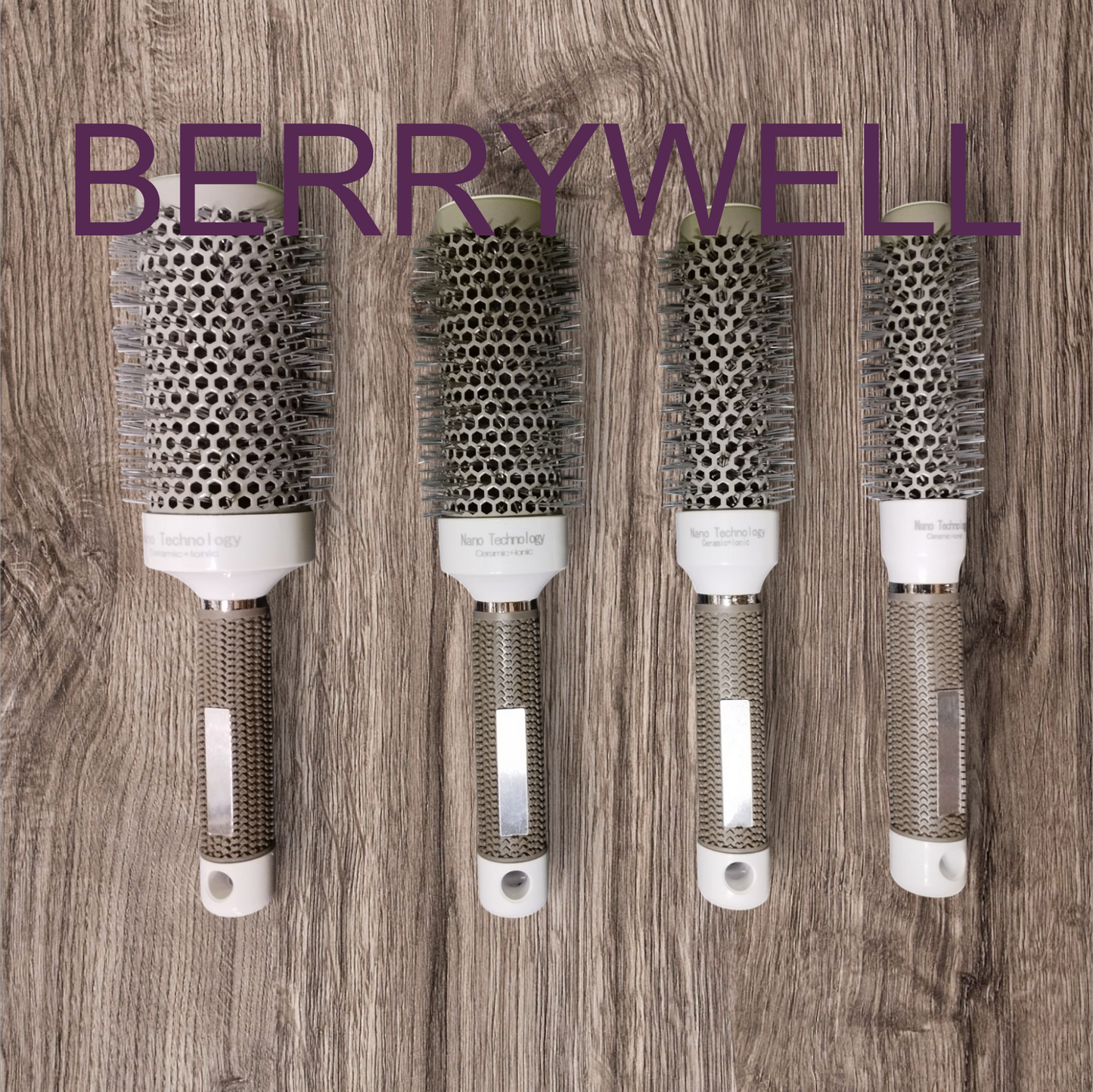 Berrywell Keramik - Ionenrundbürste - "snow white"